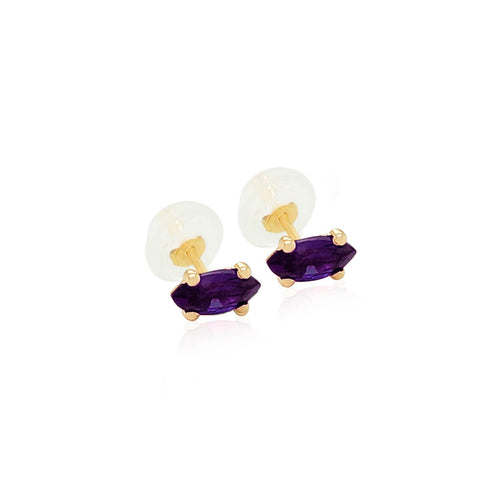 14k Marquise Medium  CZ Earrings