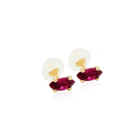 14k Marquise Medium  CZ Earrings