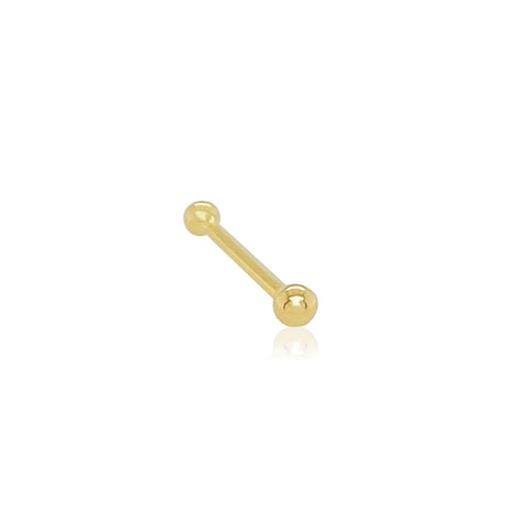 14k Tiny Ball Nose Bone Stud