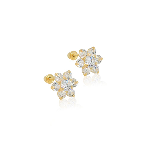 14k Classic Flower Earrings