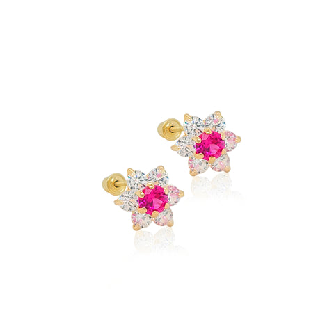 14k Classic Flower Earrings