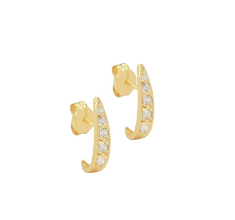 Pike Star CZ Jacket Earring