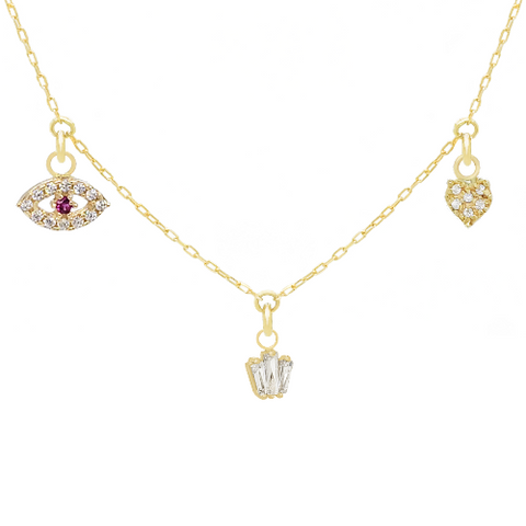 14k Customize Necklace - Mix & Match Charms - Customer's Product with price 519.00 ID ZyfFriu7PCcnoY4A-WiEU1kB