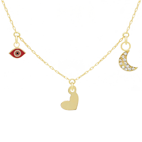 14k Customize Necklace - Mix & Match Charms - Customer's Product with price 246.00 ID uRFTFMtB3zOYNxZx_SNNA1up