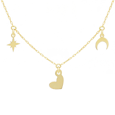 14k Customize Necklace - Mix & Match Charms - Customer's Product with price 217.00 ID nufefN4azxy2hCOh0pvQDA-_