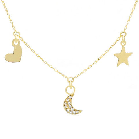 14k Customize Necklace - Mix & Match Charms - Customer's Product with price 229.00 ID OX8dl-Yz1FxzKO1VgLFyoTk8