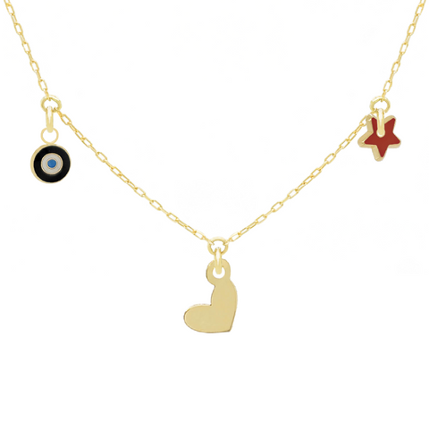14k Customize Necklace - Mix & Match Charms - Customer's Product with price 224.00 ID CegmdVCVe4VBgwPj0QVVKyZ3
