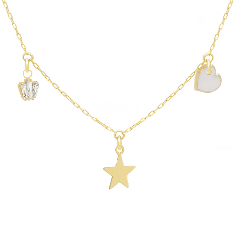 14k Customize Necklace - Mix & Match Charms - Customer's Product with price 229.00 ID yOcxMllB2E-JsGSzYmfoN5_5