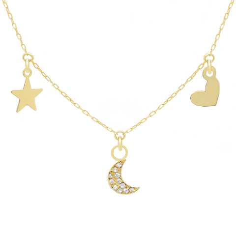 14k Customize Necklace - Mix & Match Charms - Customer's Product with price 229.00 ID h8hIH0-lfI6V45CDUFsEtJvC