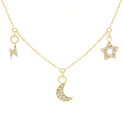 14k Customize Necklace - Mix & Match Charms - Customer's Product with price 263.00 ID xIclEJergliiwd3-LY-22ars