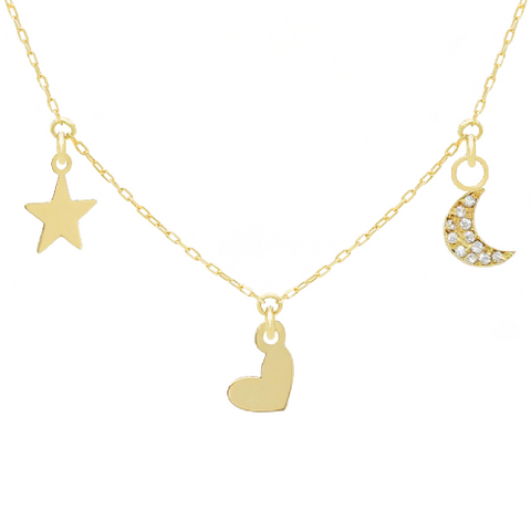 14k Customize Necklace - Mix & Match Charms - Customer's Product with price 229.00 ID olkqL_UAfEpwVME_SH2L8q9O
