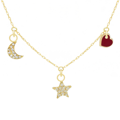 14k Customize Necklace - Mix & Match Charms - Customer's Product with price 241.00 ID mz3IjMcqpD-IgRWeWjVP9y58