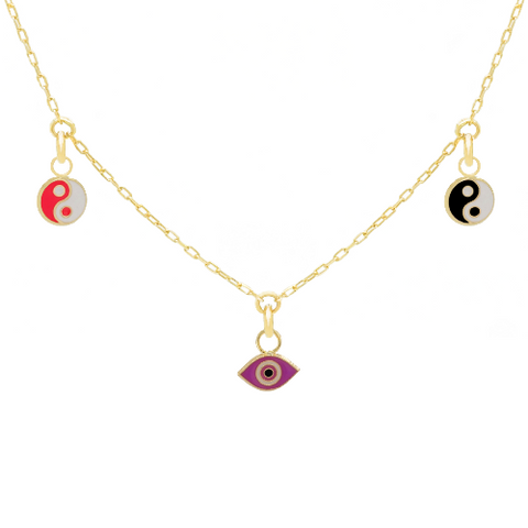 14k Customize Necklace - Mix & Match Charms - Customer's Product with price 248.00 ID N_T5CmFayT7VtcoTNGQNyP0D