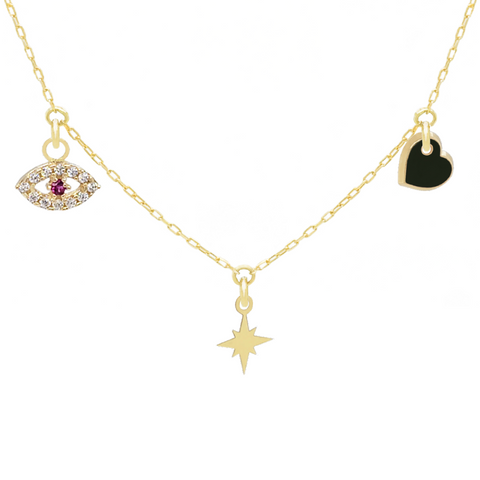 14k Customize Necklace - Mix & Match Charms - Customer's Product with price 229.00 ID sgYAvixlNFa5z6QdFPMYVj_i