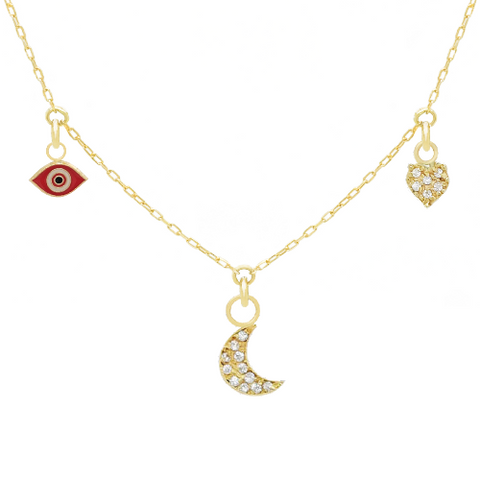 14k Customize Necklace - Mix & Match Charms - Customer's Product with price 509.00 ID TWvoMqiCcx4reEq84Ga5WSpA