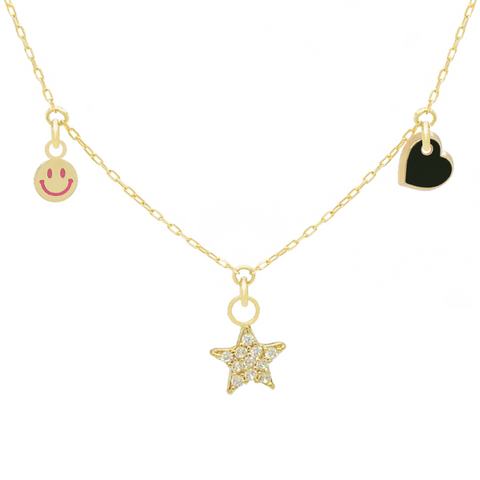 14k Customize Necklace - Mix & Match Charms - Customer's Product with price 229.00 ID o3n5MzUfBsfmjlgueUs1TAr3