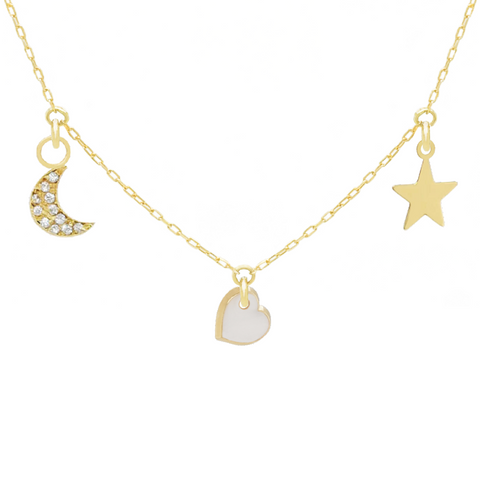 14k Customize Necklace - Mix & Match Charms - Customer's Product with price 229.00 ID uuDCJXMMJFFUgaHCra2BibBO