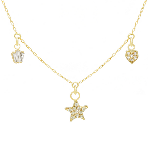 14k Customize Necklace - Mix & Match Charms - Customer's Product with price 253.00 ID I6eV18mUqHgvFLLgqdF3h7mq