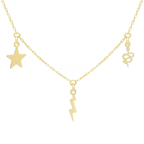 14k Customize Necklace - Mix & Match Charms - Customer's Product with price 227.00 ID BsSmZtBakB89tcg7zwL6b-Nm