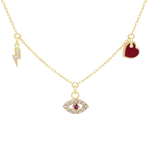 14k Customize Necklace - Mix & Match Charms - Customer's Product with price 241.00 ID c6D1HwoWtEOgaBzF0RWD32bS