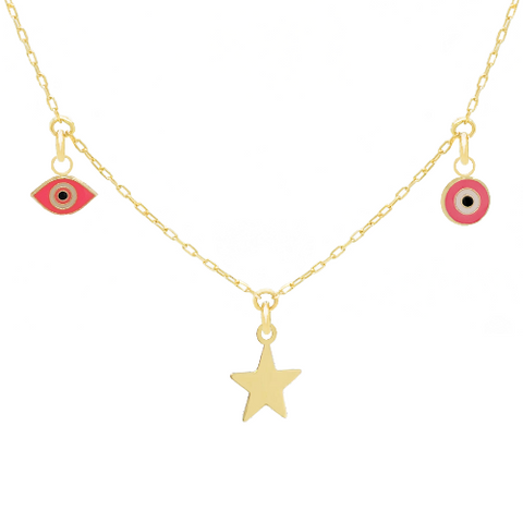 14k Customize Necklace - Mix & Match Charms - Customer's Product with price 499.00 ID U0Q225nD29whqonw82R45sAN