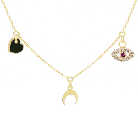 14k Customize Necklace - Mix & Match Charms - Customer's Product with price 229.00 ID T3fZ5xBcKUJFWkx2qPCPph1e